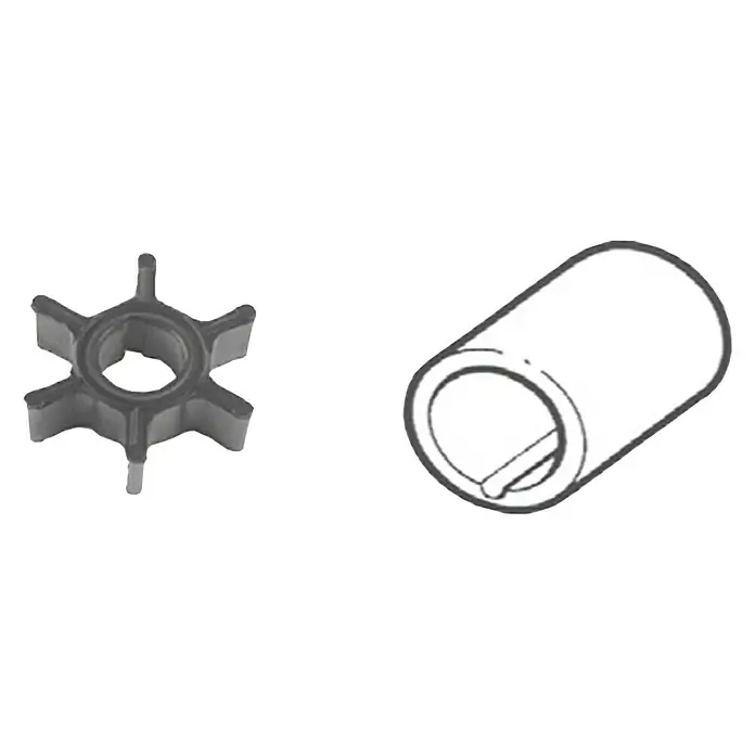 CEF Impeller 500355 - Ø x L: 38,4 x 17,9 mm, Wellendurchmesser: 12,75 mm - Bild von einer Wasserpumpen-Laufrad- und Wellenkombo, einer Schlüsselkomponente für Schiffsmotoren.