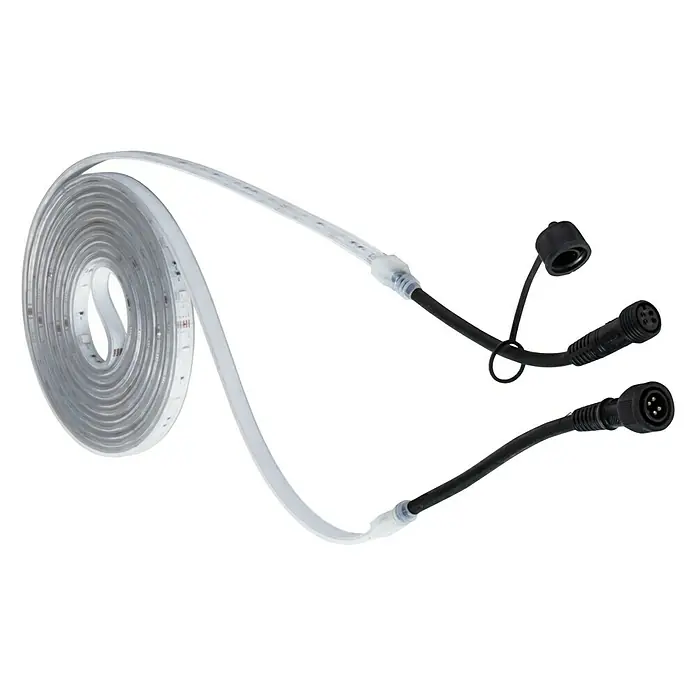 Heissner LED-Band Unterwasser - 5 m - LED-Streifen zur Akzentbeleuchtung mit Anschlusskabel und spritzwassergeschützten Steckverbindern für den Außenbereich.