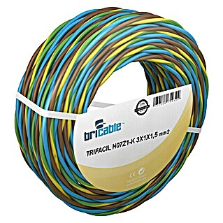 Bricable Cable unipolar Trifacil (H07Z1-K1x1,5, 25 m, Multicolor)