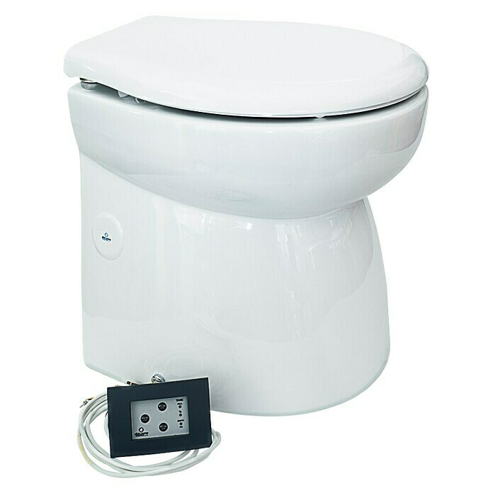 Albin Pump Bordtoilette Silent PremiumL x B x H: 45,5 x 33,5 x 45,5 cm, Elektrisch, Weiß Front View