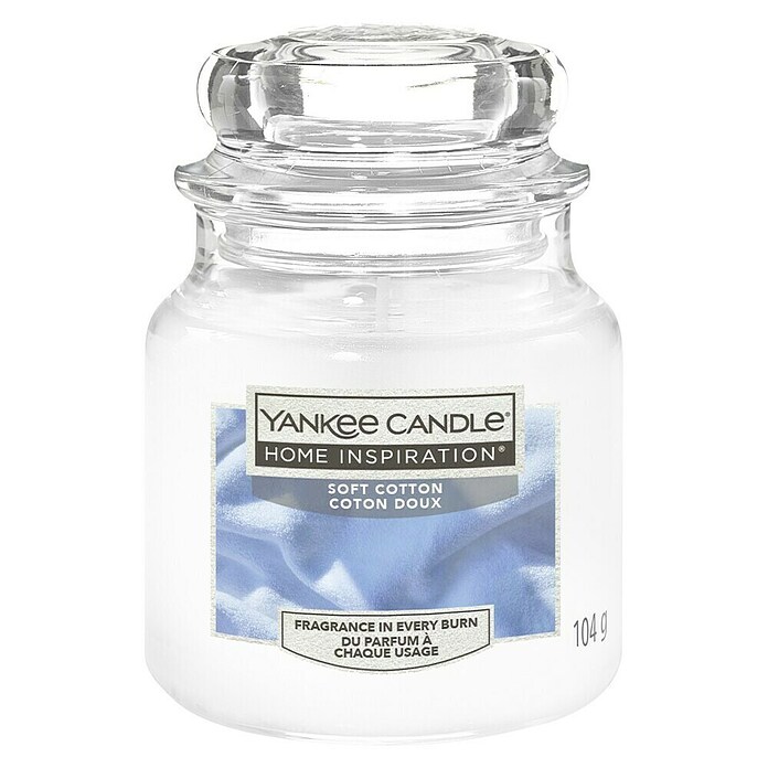 Yankee Candle Home Inspirations Duftkerze (Im Glas, Soft Cotton, Small)