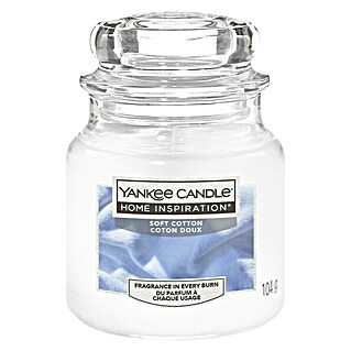 Yankee Candle Home Inspirations Duftkerze (Im Glas, Soft Cotton, Small)