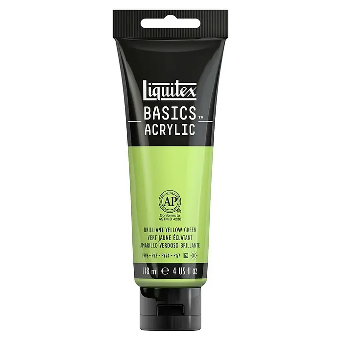 Liquitex Basics AcrylfarbeGelbgrün, 118 ml