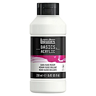Liquitex Basics Flüssigmedium Glanz (Transparent, 250 ml, Glänzend)
