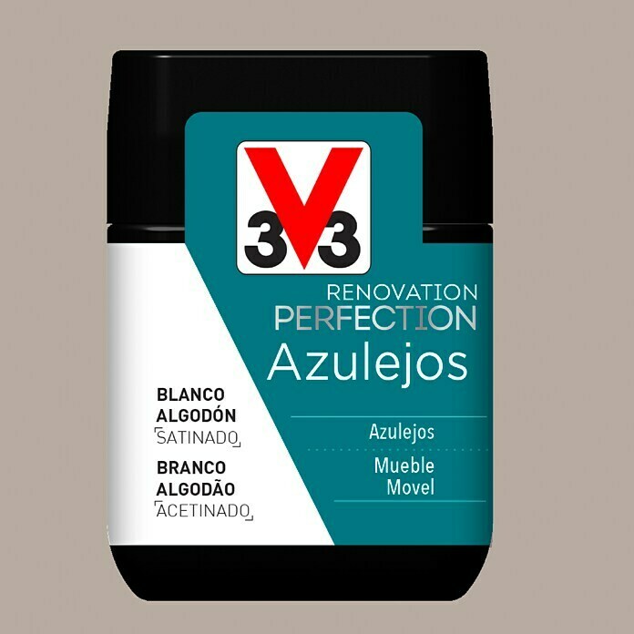 V33 Esmalte para azulejos Renovation Perfection (Topo, 75 ml, Satinado)