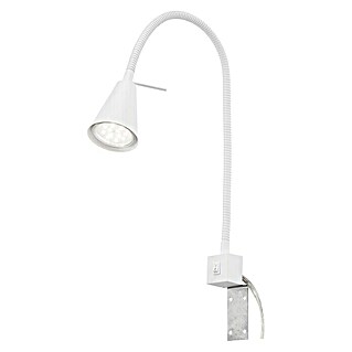 Briloner Foco de una luz LED para cama Comfort Light (4 W, L x An x Al: 5,8 x 21,7 x 40,3 cm, Blanco, Blanco cálido)