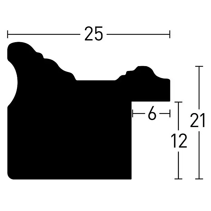 Nielsen Holzrahmen Antigo60 x 80 cm, Silber