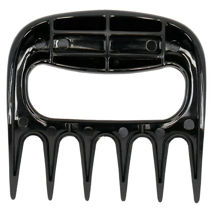 Kingstone Grillbesteck Fleischkrallen - 2 Stk. - Schwarzer Fleischwolf mit Griff und Zinken, ideal zum Zerkleinern von Fleisch. Robust und einfach zu bedienen für perfekte Ergebnisse in der Küche.