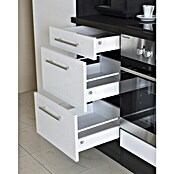 Respekta Premium Composición de cocina (Ancho: 310 cm, Con dispositivos eléctricos, Blanco de alto brillo)