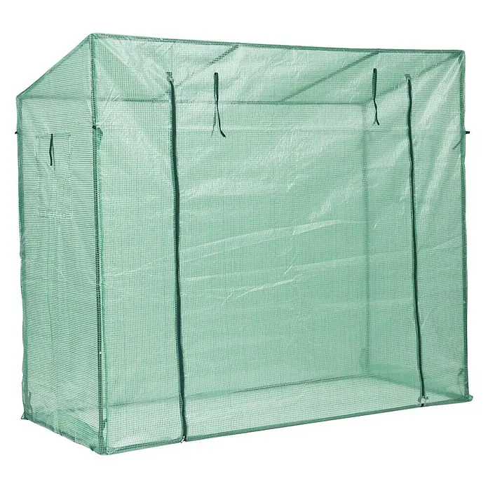 Gardol Gewächshaus - Außenmaß inkl. Dachüberstand (B x T): 77 x 200 cm, Grün - Geräumiges, grünes Foliengewächshaus für den Garten. Ideal für den Anbau von Pflanzen und Gemüse, schützt vor Wettereinflüssen.