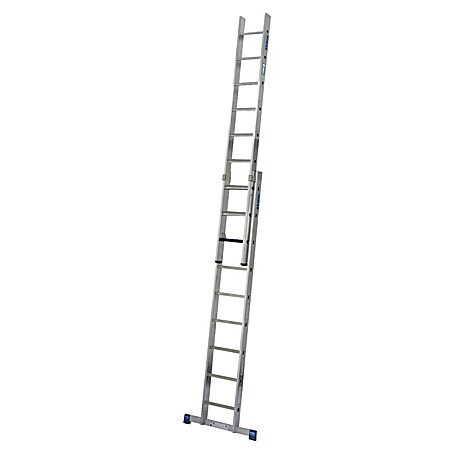 Krause Stabilo Schiebeleiter +S (Anzahl Tritte: 18 Stk., Arbeitshöhe: 5,15 m, Aluminium)