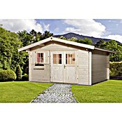 Weka Blockbohlenhaus Rom (28 mm, 14,44 m², Satteldach)
