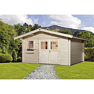 Weka Gartenhaus Rom (Holz, Natur, 14,44 m²)