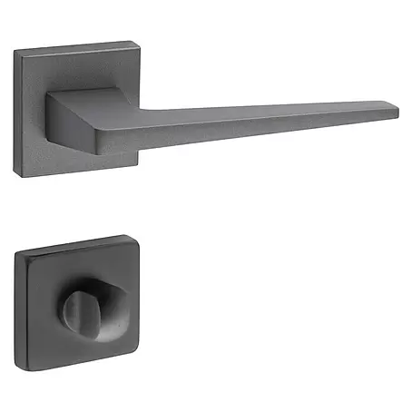Diamond Doors Black Edition Zimmertürgarnitur WC Riverside