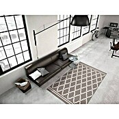 Kayoom Kurzflorteppich Lina 200 (Taupe/Elfenbein, 230 x 160 cm)