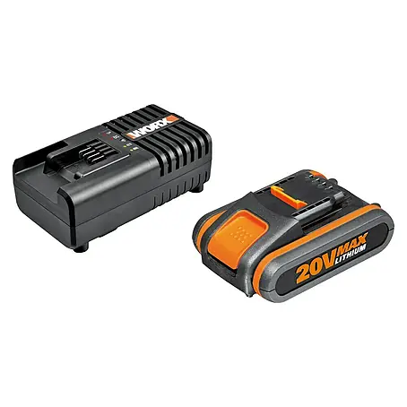 Worx PowerShare 20V Akku & Ladegerät WA3601