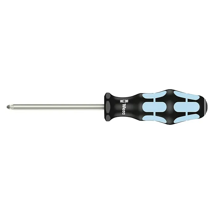 Wera Schraubendreher Kraftform Stainless 3355 - PZ 2, 100 mm - Wera Schraubendreher für Torx-Schrauben mit ergonomischem Griff für komfortables Arbeiten. Ideal für präzise Schraubarbeiten in Werkstatt und Haushalt.