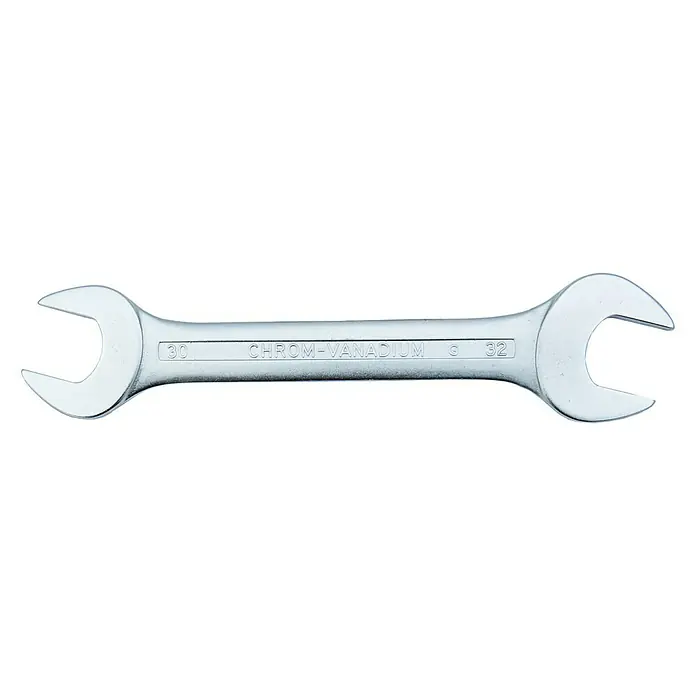 Connex Llave fija de doble boca - Ancho de llave: 30 mm - 32 mm - Llave de boca doble de acero cromo vanadio, tamaños 30 y 32. Ideal para taller y aficionados al bricolaje. Diseño robusto para altas tensiones.