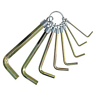 Connex Set de llaves Allen (8 pzs., Ancho de llave: 2 - 10 mm, Plateado)
