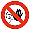 Cartel (Rojo/Blanco, Prohibido el paso)