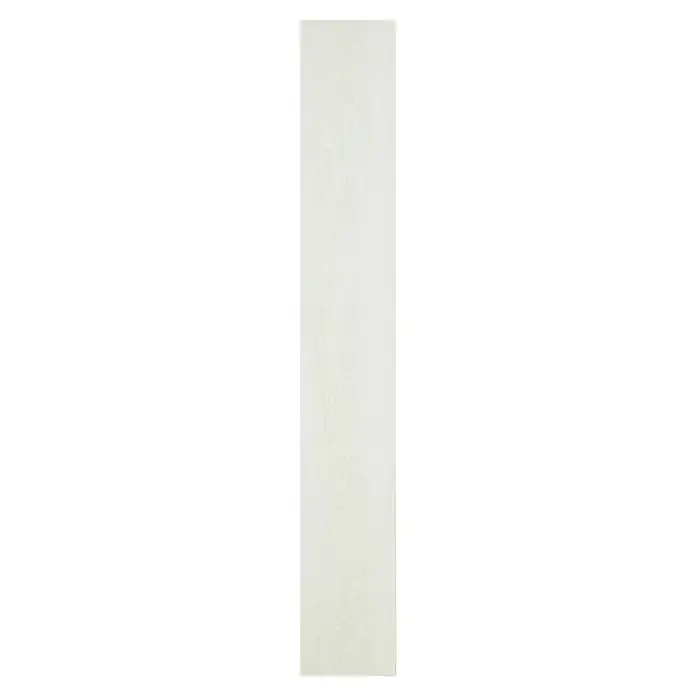 Suelo vinílico autoadhesivo Roble blanco - 91,4 cm x 15,2 cm x 2 mm, Gris - Elegante panel rectangular en un tono neutro, ideal para interiores modernos y opciones de diseño versátiles.