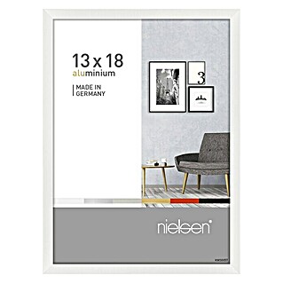 Nielsen Alurahmen Pixel (13 x 18 cm, Weiß)