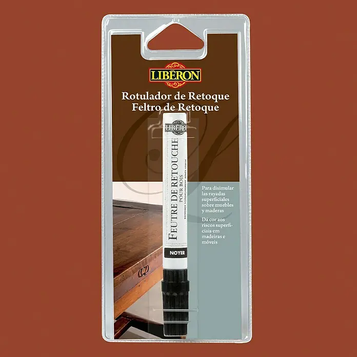 Libéron Rotulador de reparación - Roble medio, 10 ml, Madera - Rotulador de retoque LIBERON para retocar muebles y superficies de madera. Perfecto para disimular rayones e imperfecciones.