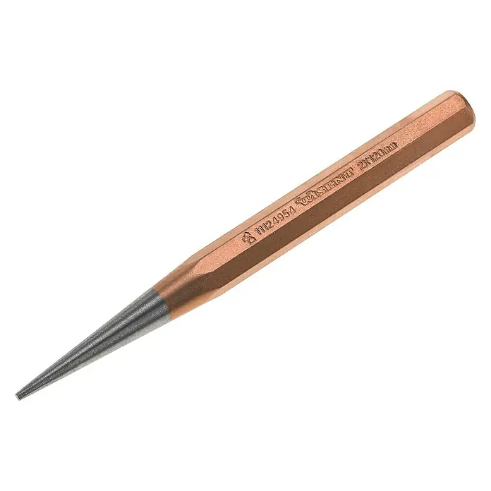 Wisent Durchtreiber - Durchmesser Treibdorne: 2 mm, Chrom-Vanadium-Stahl - Ein spitzer Körner mit einem schlanken Design, ideal für präzise Markierungen auf Metalloberflächen.