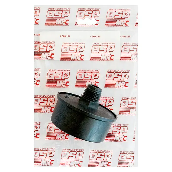 MPC Filtro de aspiración coaxial - ⅜″ - Filtro de repuesto negro para compresores de aire OSP MPC en su embalaje original.