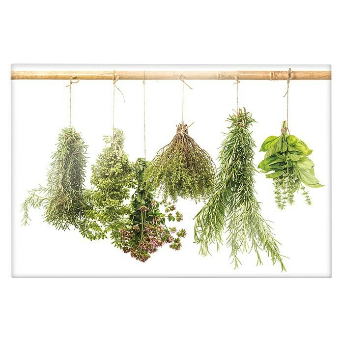 CUCINE Küchenrückwand (Dried Herbs, 60 x 40 cm, Stärke: 6 mm, Einscheibensicherheitsglas (ESG))