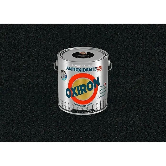 Oxiron Esmalte para metal Antioxidante Eco - Negro, 2,5 l - Pintura al agua Oxiron, un antioxidante con resistencia extrema a la intemperie para una protección duradera.