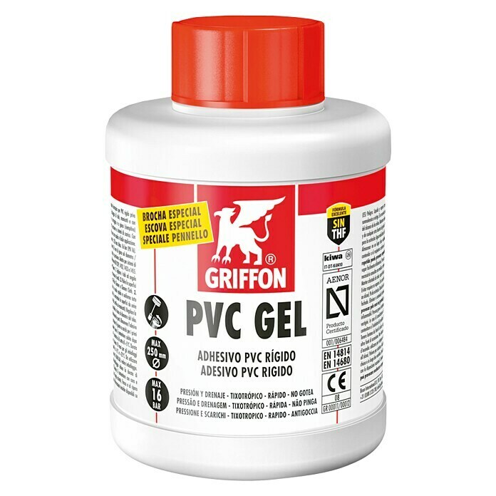 Adhesivo PVC GEL con pincel (500 ml)
