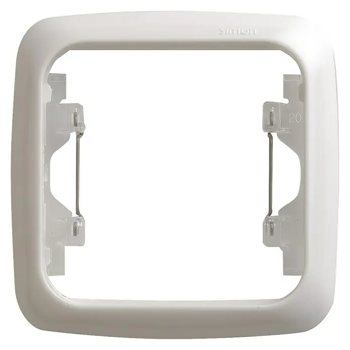 Simon 31 Marco - Blanco, Modelo de mecanismos: x 1, Plástico, Colocar - Cubierta de marco blanco Simon para interruptores de luz o enchufes, ideal para cualquier interior moderno.