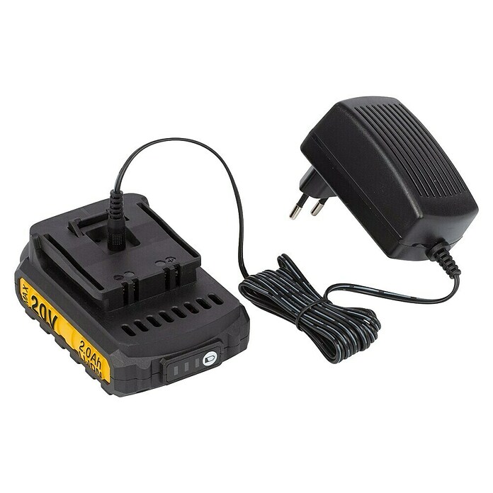 PowerPlus Taladro atornillador percutor de batería (20 V, 1 batería, 2 Ah, 60 Nm) | BAUHAUS