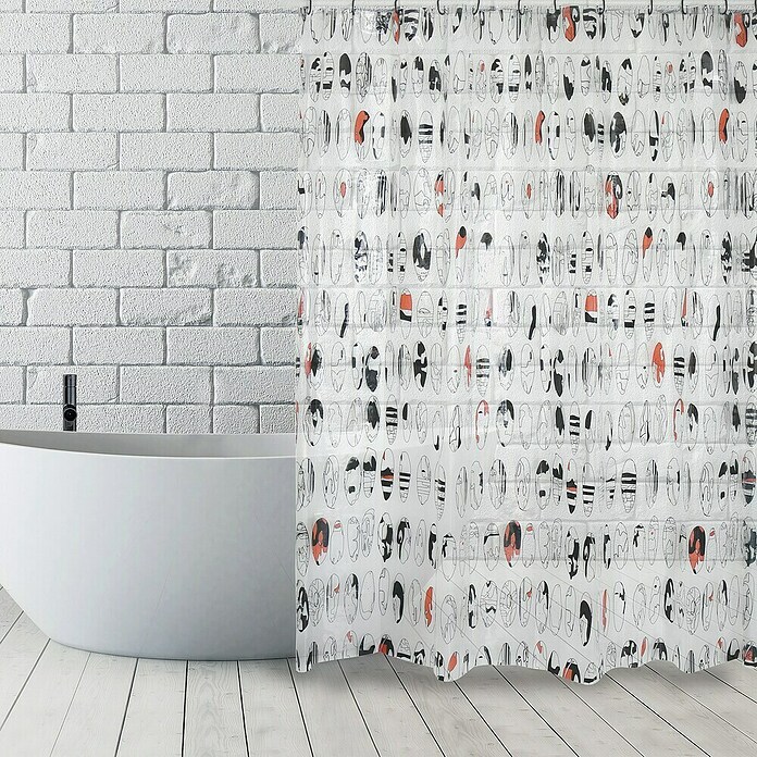 Venus Cortina de baño Peva Graphic (180 x 200 cm, Multicolor) | BAUHAUS