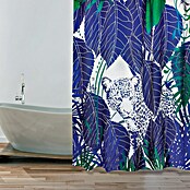 Venus Cortina de baño Rain Forest (An x Al: 180 x 180 cm, Plástico, Azul/Verde/Blanco) | BAUHAUS