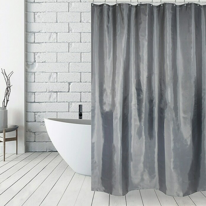 Venus Cortina de baño textil Charcoal (180 x 180 cm, Gris) | BAUHAUS