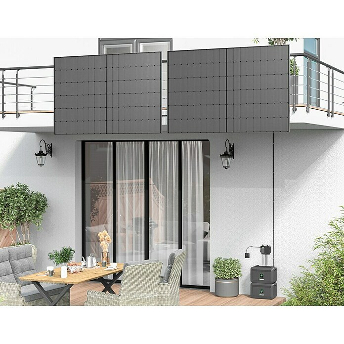 Jinko Solarmodul 425 Watt Black (Nennleistung: 425 W, L x B x H: 176,2 x 113,4 x 3 cm, Gesamtstückzahl: 1 Stk.) | BAUHAUS