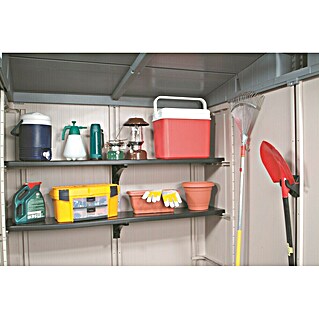 Keter Set de estanterías para caseta Factor 8x6 (L x An x Al: 164 x 33 x 3,8 cm)