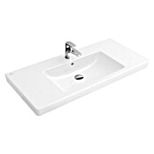 Villeroy & Boch Subway 2.0 Aufsatzwaschbecken (100 x 47 cm, Mit schmutzabweisender Glasur, Beckenunterseite geschliffen, Keramik, Weiß)