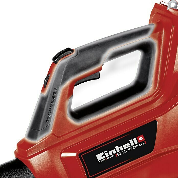 Einhell Power X-Change Akku-Laubbläser GE-LB 36/210 Li E-Solo2 x 18 V, Li-Ionen, Ohne Akku, Blasgeschwindigkeit: 210 km/h Detail Shot