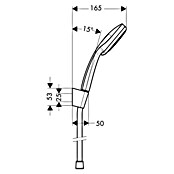 Hansgrohe Brause-Set Croma 100 Vario (Anzahl Funktionen: 4, Durchmesser Handbrause: 10 cm, Chrom)