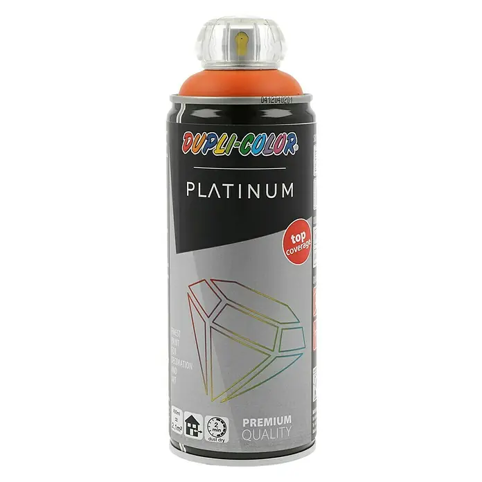 Dupli-Color Platinum Sprühlack RAL 2009 - Verkehrsorange, Seidenmatt, 400 ml - Dose Dupli-Color Platinum Sprühfarbe, ideal für erstklassige Dekorationen und Kunstprojekte. Mit Top-Deckkraft für professionelle Ergebnisse.