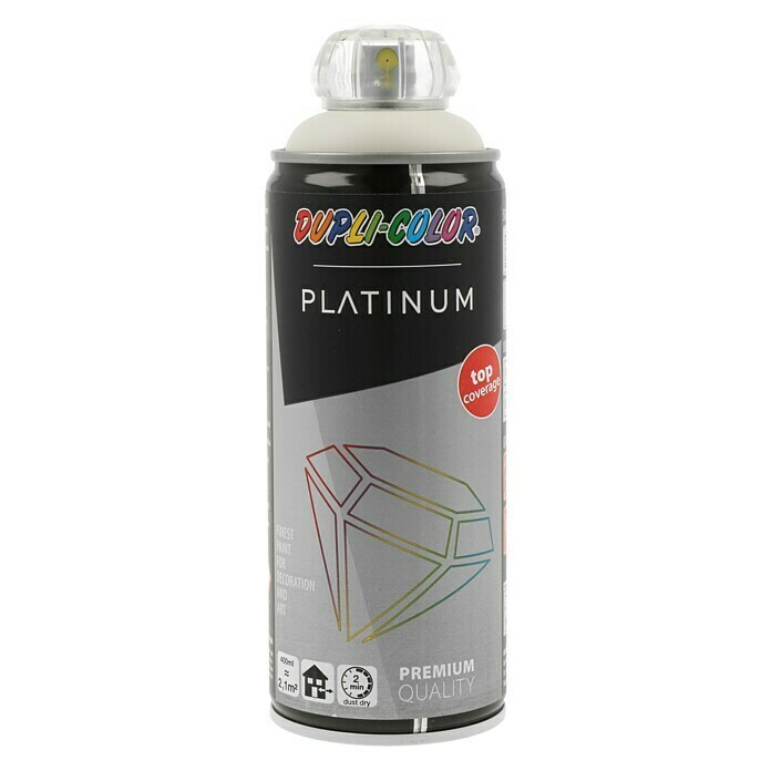 Dupli-Color Platinum Kleurlak, spray platinum RAL 9001 (Crèmewit, 400 ml, Zijdemat)