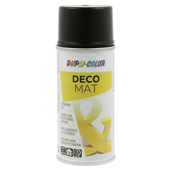 Dupli-Color Deco Mat Acrylspuitlak (Zwart, 150 ml, Mat)