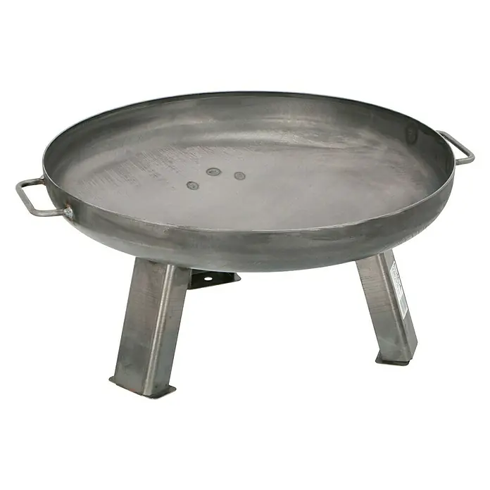 Buschbeck Feuerschale - Durchmesser: 60 cm, Eisen - Stahlfeuerschale mit drei Beinen. Diese robuste Feuerschale ist ideal für Garten oder Terrasse.
