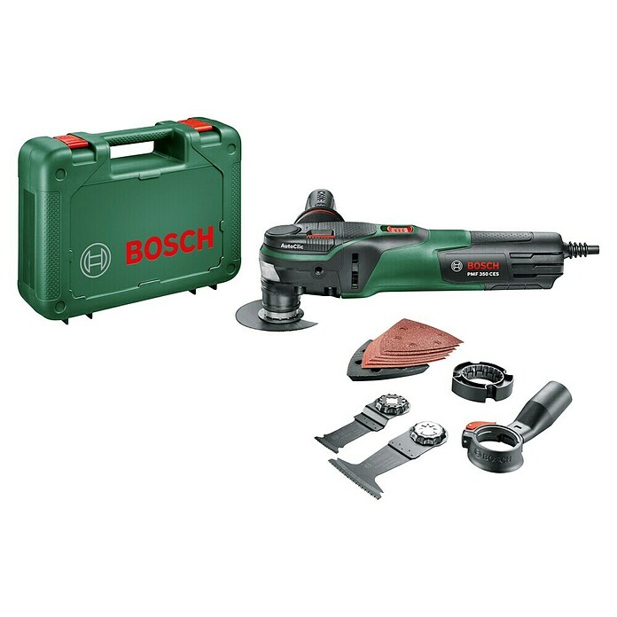 Bosch Multifunktionswerkzeug PMF 350 CES (350 W, Oszillationswinkel: 2,8°, Werkzeugaufnahme: STARLOCK-Plus-System)