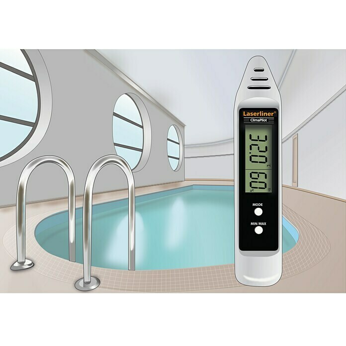 Laserliner Higrómetro Climapilot (Gama de medición: -10 °C a +50 °C Temperatura ambiente)