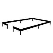 Juliana Fundament für Gewächshaus Compact (3,68 x 2,24 x 0,12 m, Schwarz)