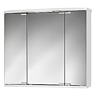 Jokey Armario con espejo LED Funa (An x Al: 68 x 60 cm, Madera, Blanco)